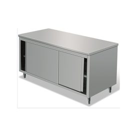 Work cabinet without raised back