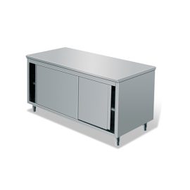Pass-through work cabinet