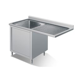 Closed sink unit for dishwasher 1 bowl